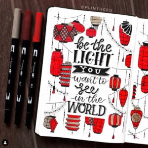 bullet journal quotes red lantern