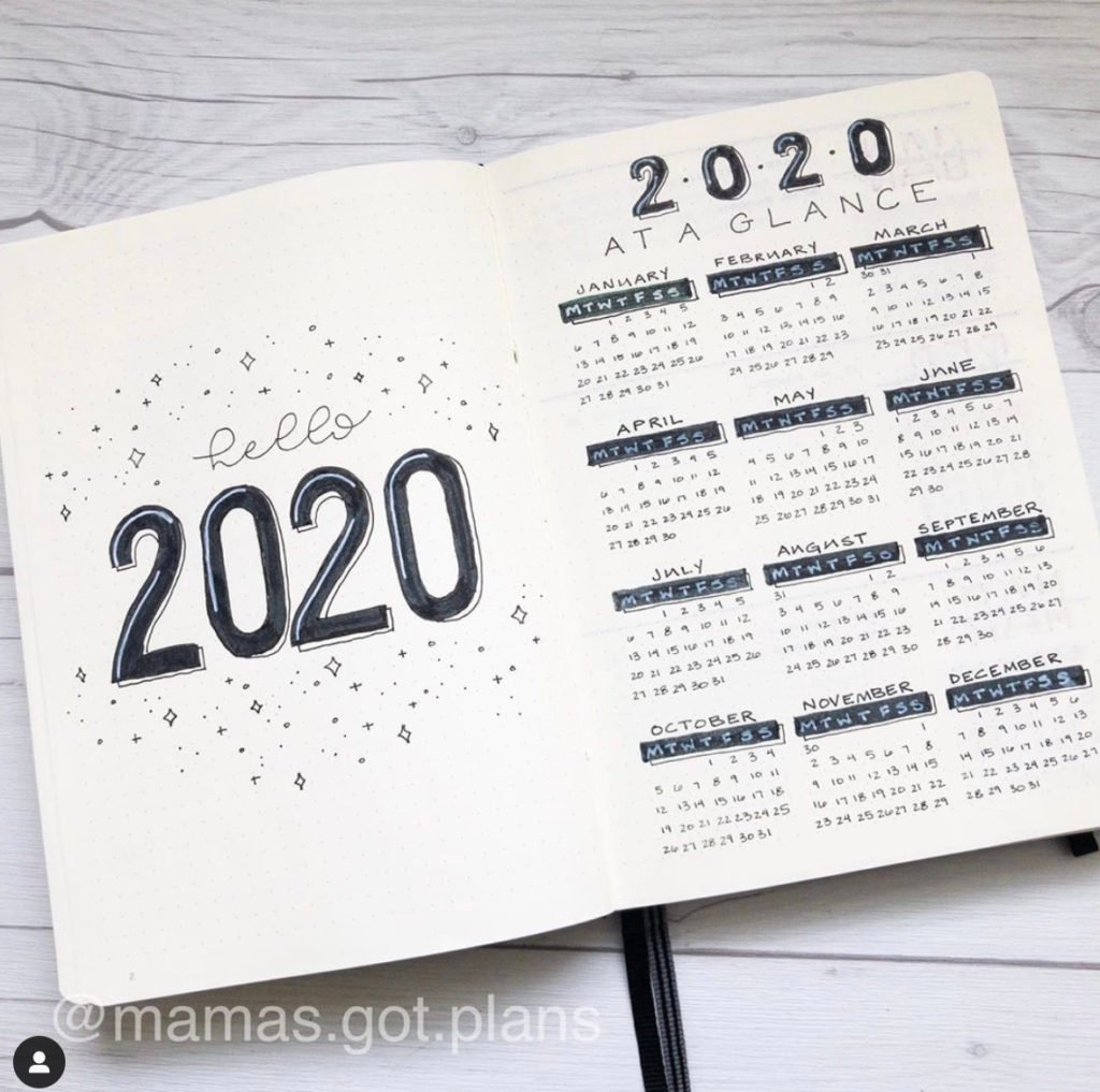 January Bullet Journal Cover Page Ideas - The Smart Wander