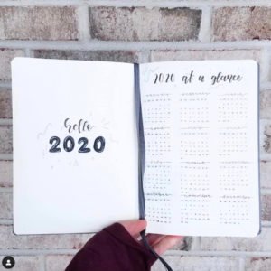 bullet journal minimalist 2020
