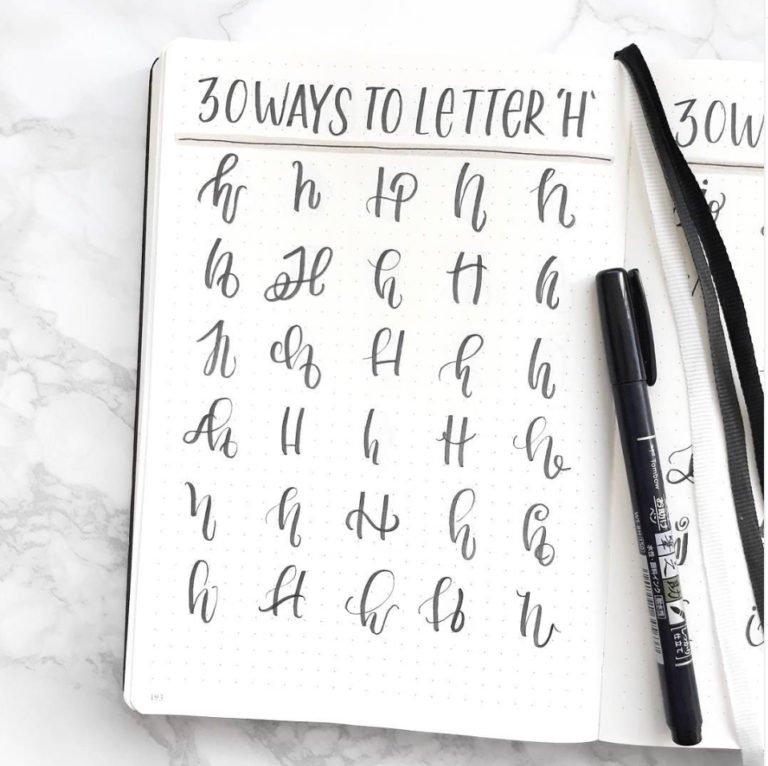 30 Easy and Beautiful Ways to Lettering A to Z - The Smart Wander