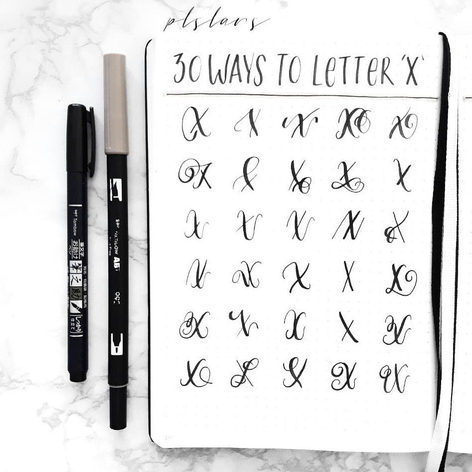30-easy-ways-to-lettering-x