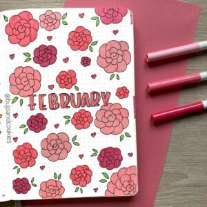 February Bullet Journal Cover Page Ideas - The Smart Wander