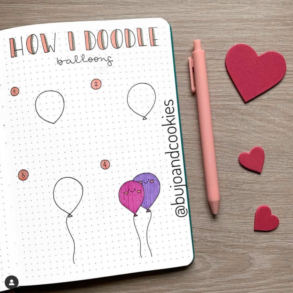 25+ Best February Bullet Journal Doodle Ideas