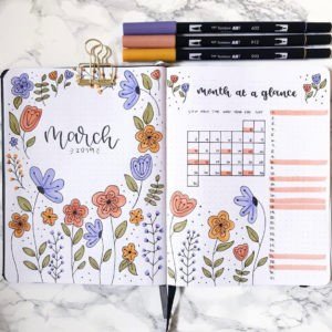 Bullet Journal Flower Theme that You will Love - The Smart Wander