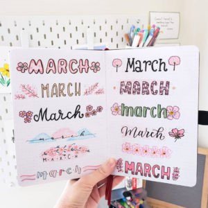 Best Bullet Journal Fonts and Headers for Every Month - The Smart Wander