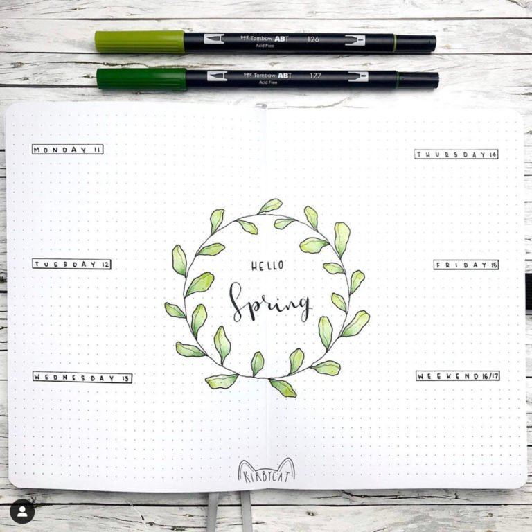 Best Complete Bullet Journal Plants Theme - The Smart Wander