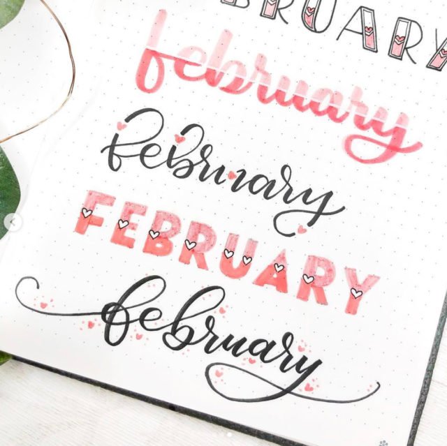 Best Bullet Journal Fonts and Headers for Every Month - The Smart Wander