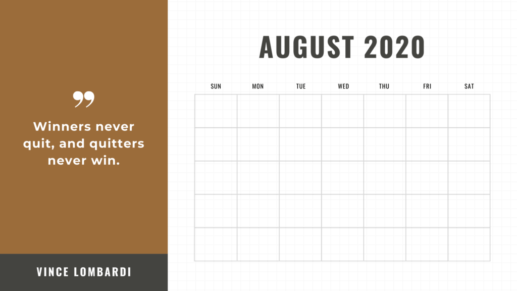free printable calendar-august