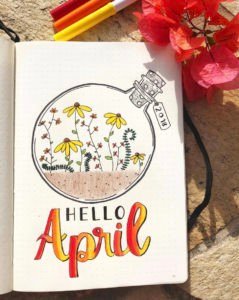 april bullet journal inspirations