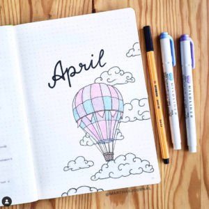 april bullet journal pages ideas