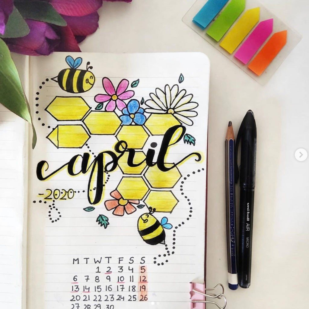 30 latest and best APRIL bullet journal