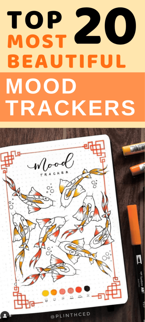 20 msot beautiful mood tracker bullet journal