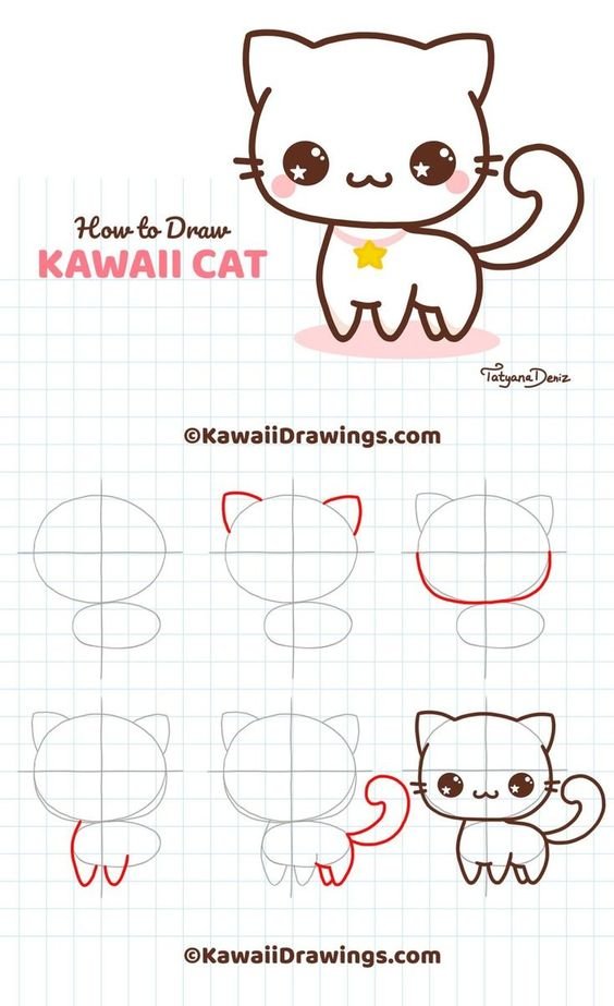 how to draw a cat