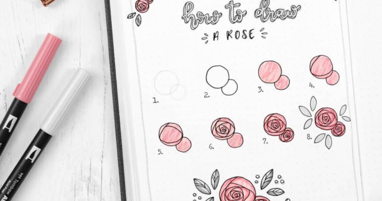 How to draw a rose step by step for beginners