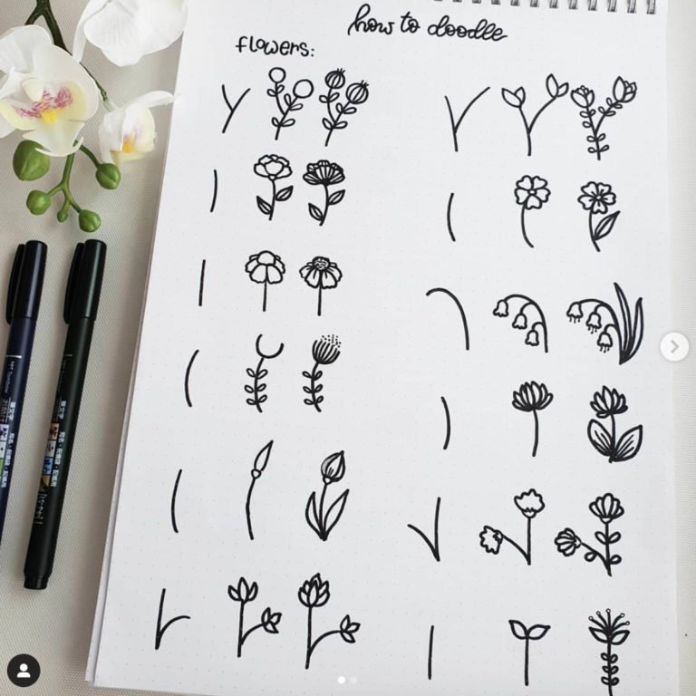 How to draw flowers step by step - The Smart Wander