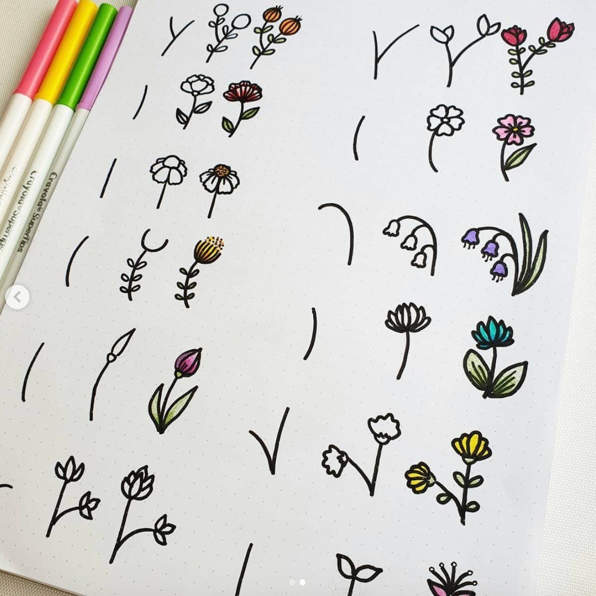 How to draw flowers step by step - The Smart Wander