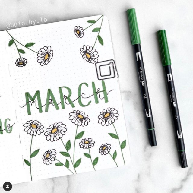 Best March Bullet Journal Ideas - The Smart Wander