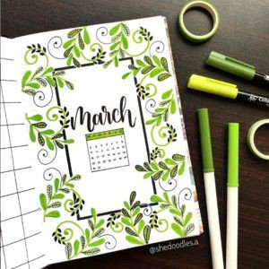 bullet journal front cover ideas