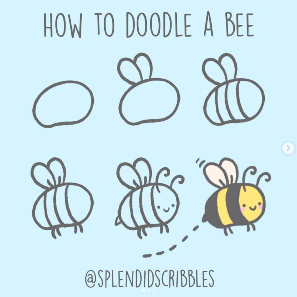 How To Draw BEE Step By Step The Smart Wander