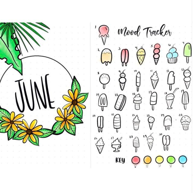 Best JUNE Bullet Journal Ideas that You'll Love - The Smart Wander