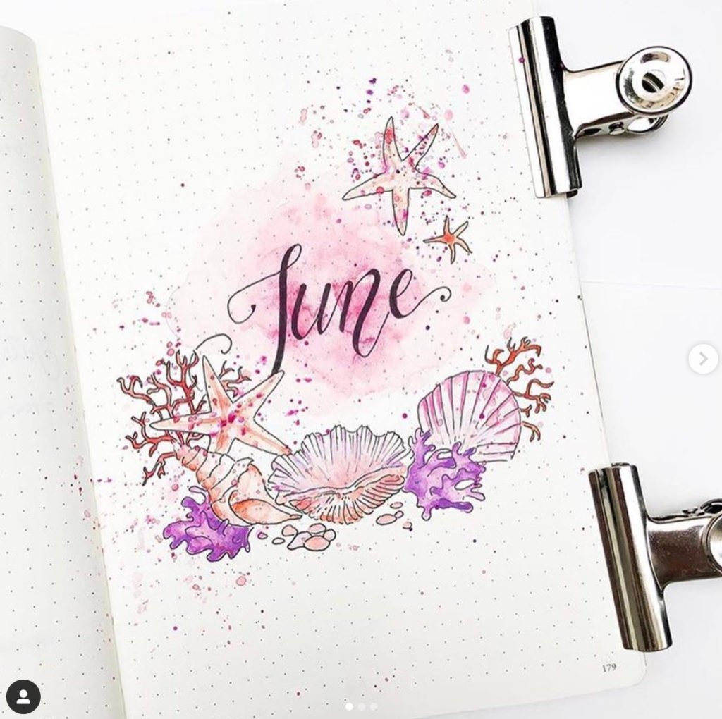 bullet journal ideas for june