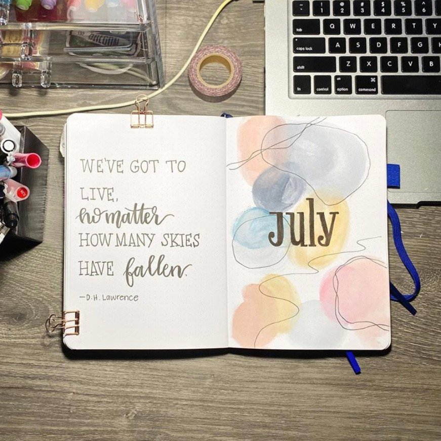 best july bullet journal ideas