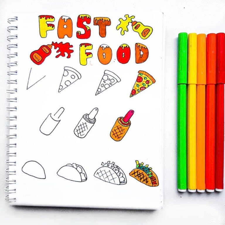 How to draw food step by step The Smart Wander