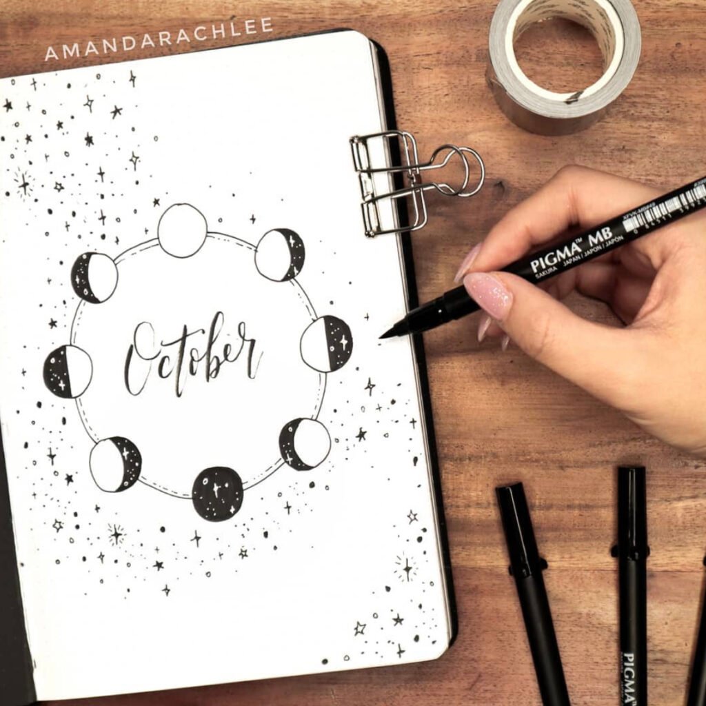 october bullet journal cover