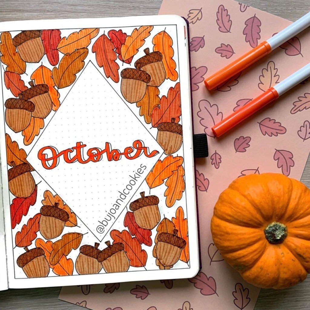 october bullet journal cover