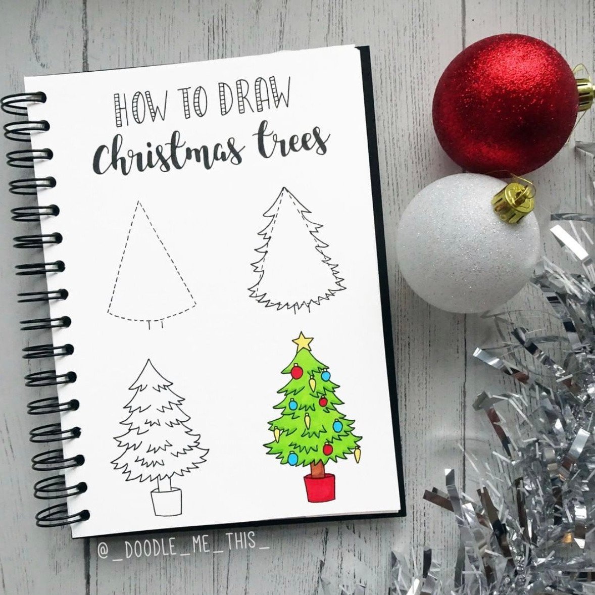 How To Draw Christmas Stuff Step By Step The Smart Wander